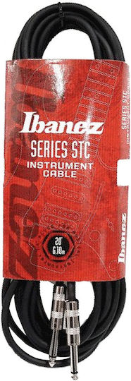 Ibanez Series STC Kabel 6,3mm Stecker - 6,3mm Stecker 6.1m Schwarz (STC20)