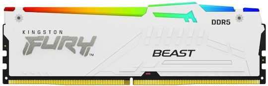 Kingston Fury Beast RGB 32GB DDR5 RAM cu 2 module (2x16GB) și