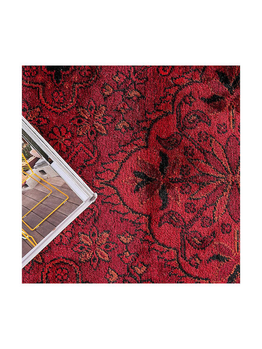 Saray Home Bokhara Wohnzimmer Teppich Rechteckig mit Fransen Bordeaux 275x365cm