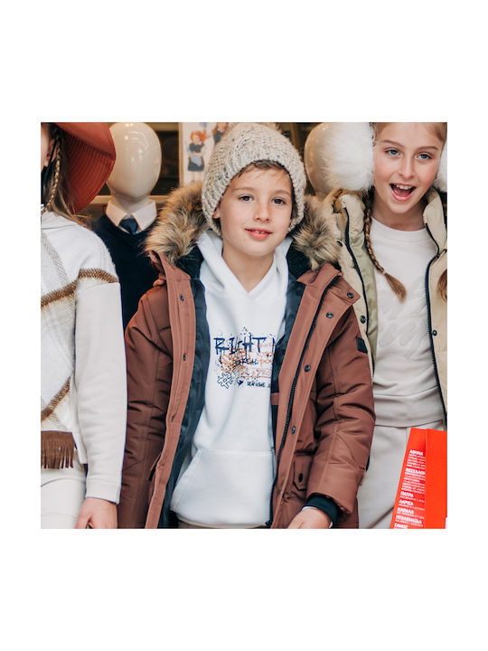 Energiers Kids Casual Jacket with Hood Camel