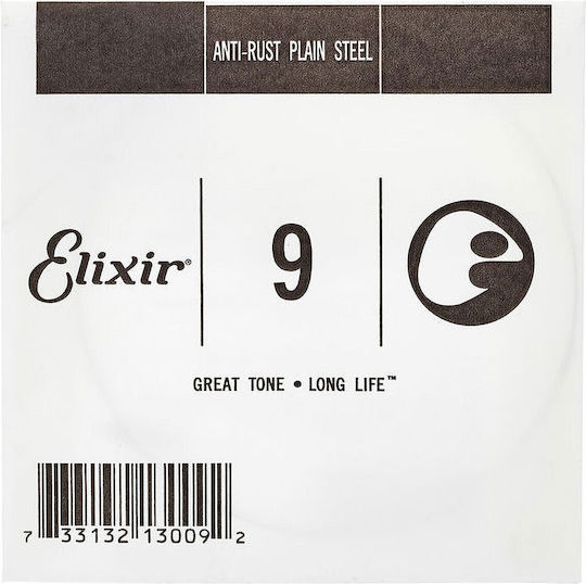 Elixir Μονή Steel Χορδή για Ηλεκτρική Κιθάρα Anti-Rust Loop End .009