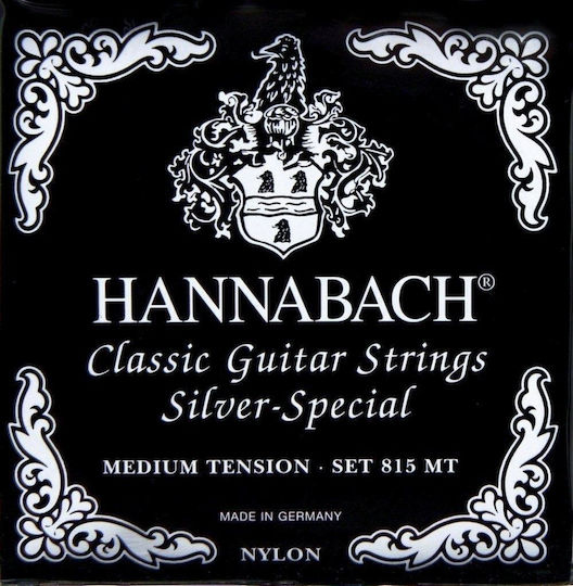 Hannabach 815 Silver Special Medium Tension Single Nylon Classical Guitar String D4 (Re)