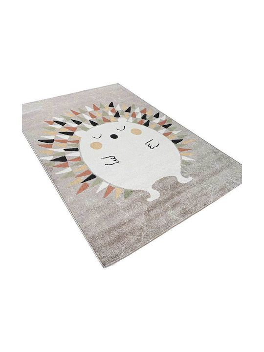 Carousel Hedgehog Παιδικό Χαλί Γκρι 160x230cm