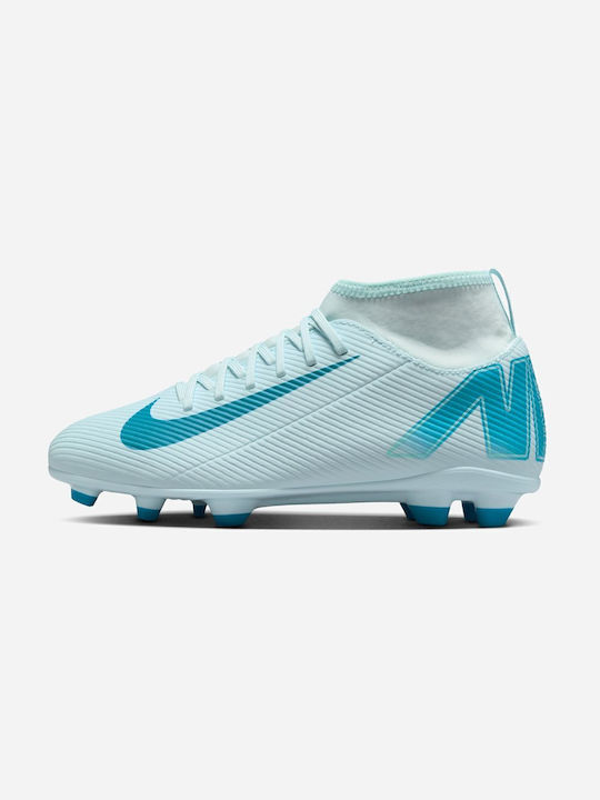 Mercurial Superfly 10 Club FG/MG Kids Soccer Cleats & Shoes Molded Glacier Blue Blue Orbit