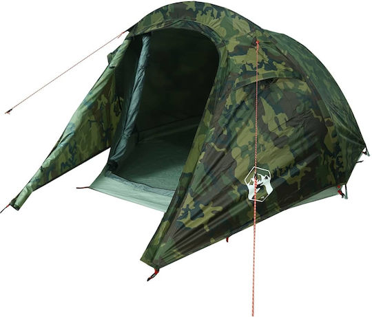 vidaXL Summer Camping Tent Tunnel Green for 2 People 272x233x90cm Variation
