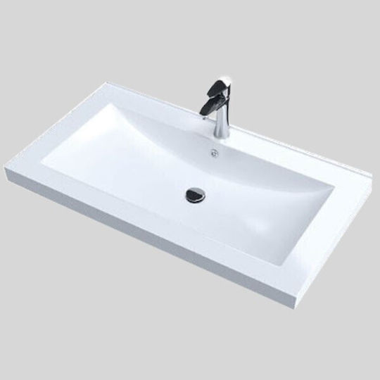 Sanitec Venga Επικαθήμενος Νιπτήρας Πορσελάνης 110x50x15cm White