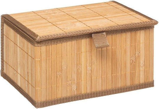 5Five Ξύλινο Κουτί Αποθήκευσης με Καπάκι Μπεζ 32x25x15cm 3τμχ