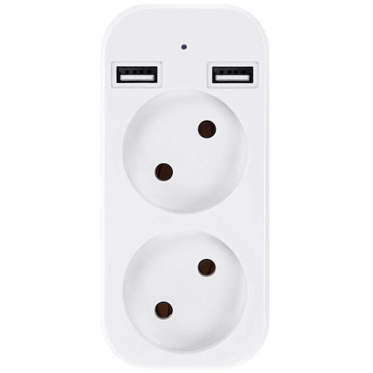 Cameră Spion în Adaptor Dublu Iuni Ad1 Wi-fi Full HD Senzor de Mișcare