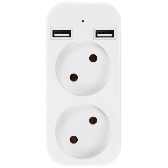 Cameră Spion Adaptor Dublu Iuni Ad1 8 Gb Wi-fi Full Hd Senzor de Mișcare