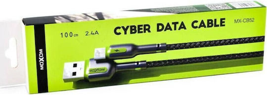 Moxom Male Usb-a Male Braided USB 2.0 spre micro USB Cablu Verde 1m 1buc