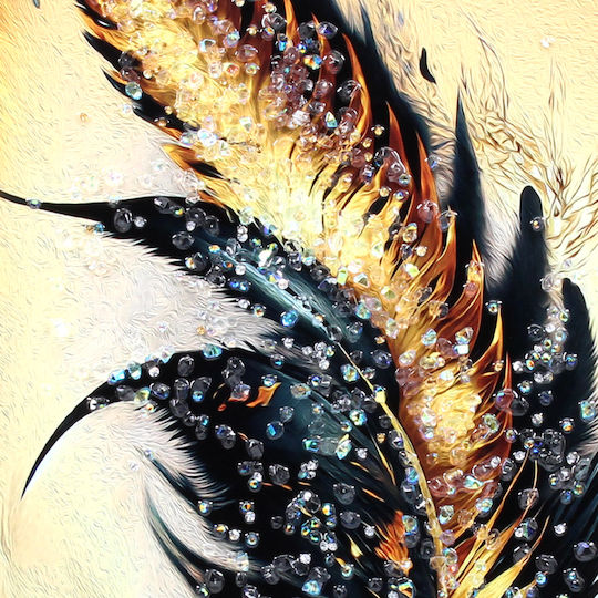 Keskor Τρίπτυχος Πίνακας Ξύλινος 90x50cm