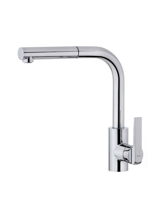 Teka In 938 Kitchen Faucet with Pull-Out Spray Silver Teka In 938 Kitchen Faucet with Pull-Out Spray Silver