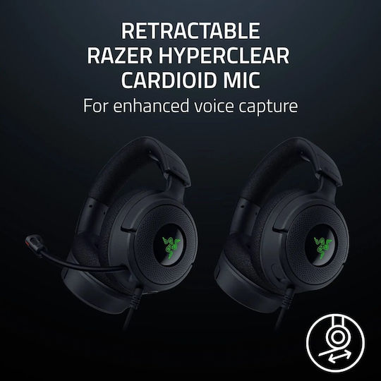Razer Kraken V4 X Căști Gaming Over Ear cu Conectare USB pentru Nintendo Switch / PC / PS4 / PS5
