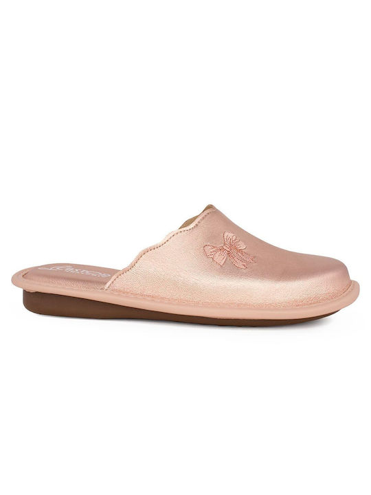 Castor Anatomic Anatomical Leather Women's Slippers Rose Gold