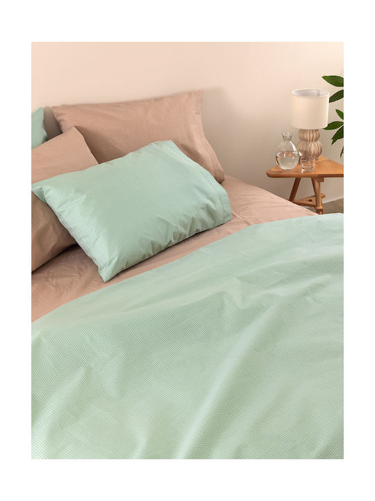 Palamaiki Totem Pillowcase Set with Envelope Cover Mint 52x72cm.