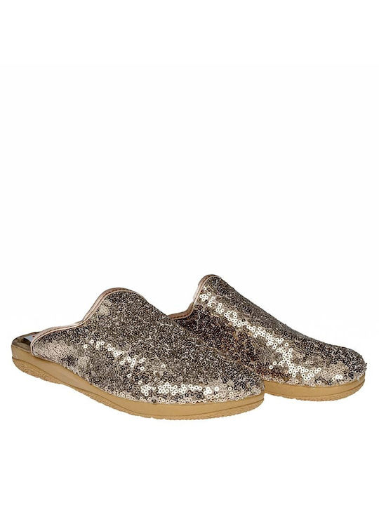 Adam's Shoes Winter Women's Slippers with fur Platinum