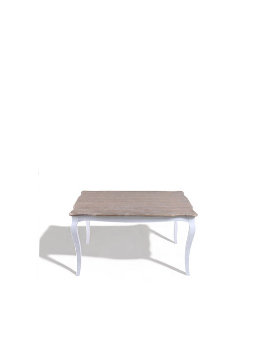 Masă Sala de mese Whitewashed 130x90x76buc