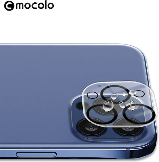 Mocolo Camera Lens Tempered Glass Προστασία Κάμερας Tempered Glass Μαύρο για το iPhone 12 Pro