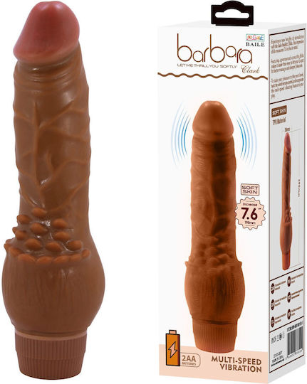 Baile Barbara Mini Ρεαλιστικός Δονητής 8cm Καφέ