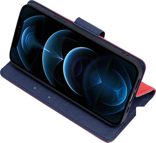 Sonique Trend Wallet Synthetic Leather Red (Motorola Edge 40 Neo)