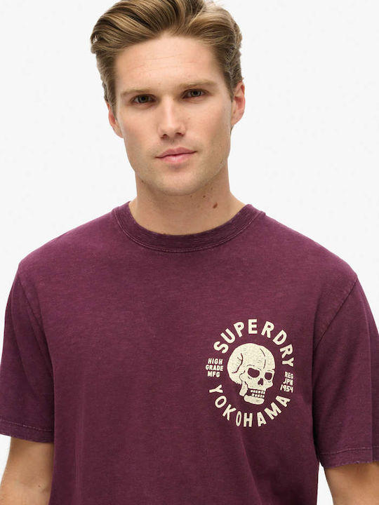 Superdry Biker T-shirt Purple