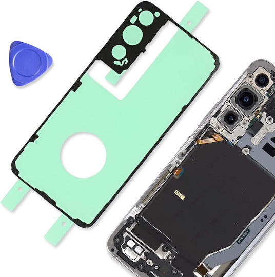 Clappio Adhésif Vitre Arrière Pour Samsung Galaxy S22 Forte Adhérence Transparent