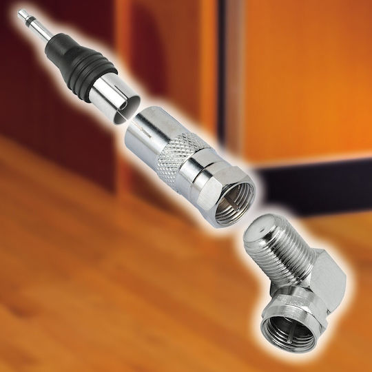 Hama 205221 Coaxial Cable Connector Male To Female