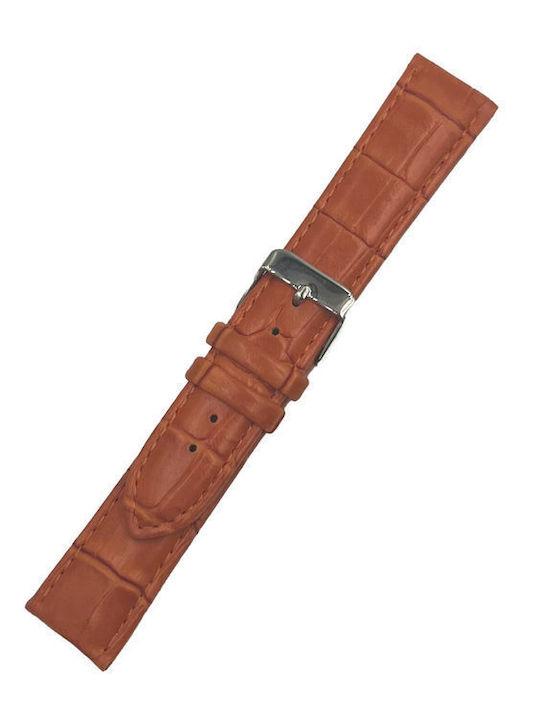 ByLeather Δερμάτινο Λουράκι Πορτοκαλί 18mm