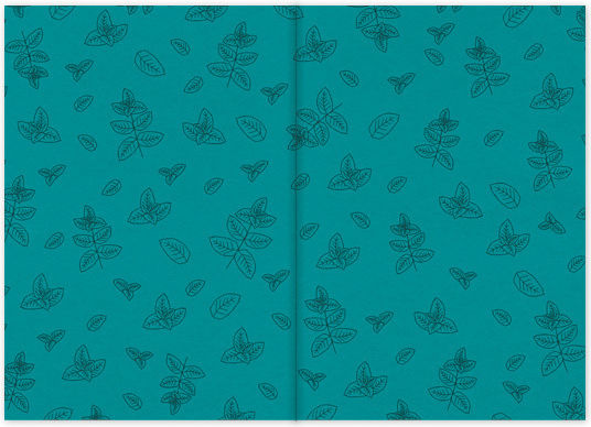 adBook Botanical Daily Agendas 2025 Green 17x25cm