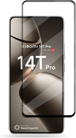 Μετριασμένο Γυαλί 3d Xiaomi 14t Pro Μαύρο Πλαίσιο