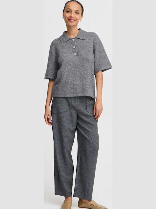 Women's Sweater Grey - Mid Grey Melange