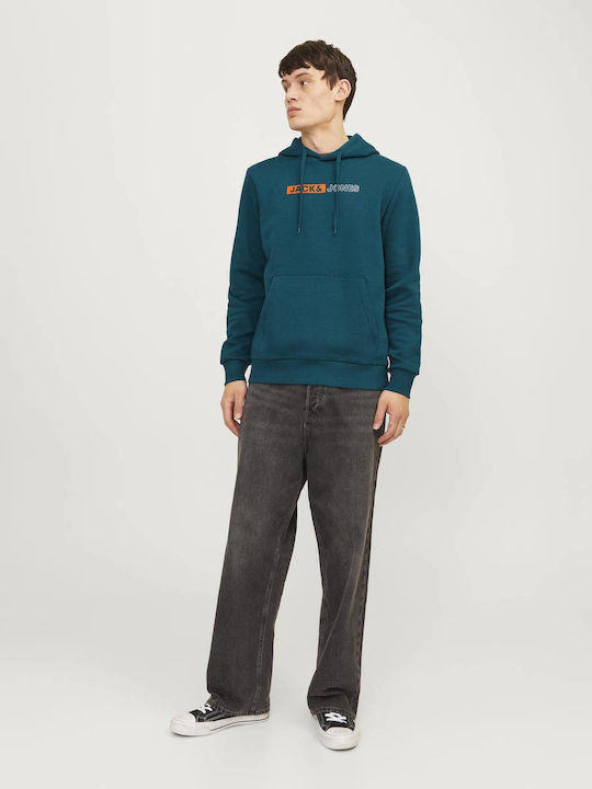 Sweatshirt mit Kapuze Petrol (Item J062)