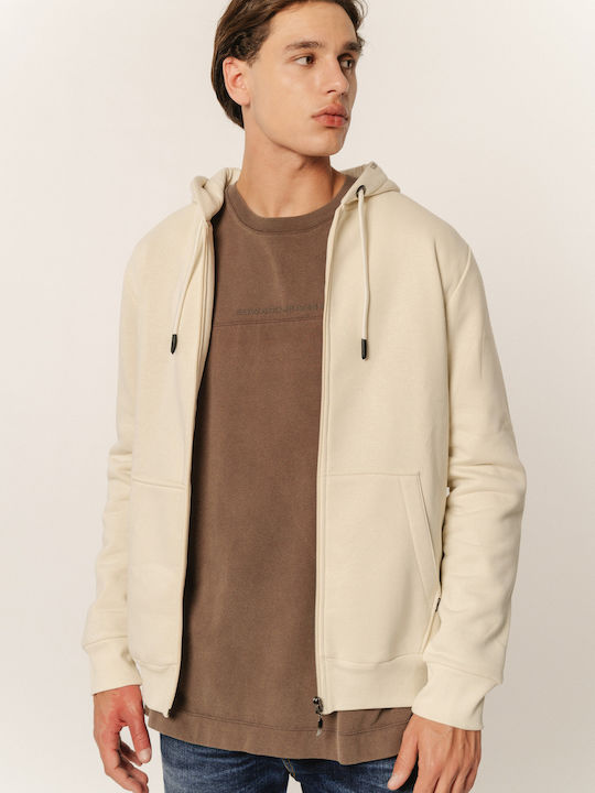 Edward Jeans Light Beige with Hood