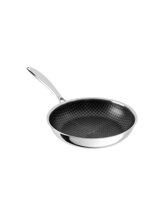 24 Cm Non-stick Stainless Steel Frying Pan Eternal Collection Berlinger Haus Bh 8504