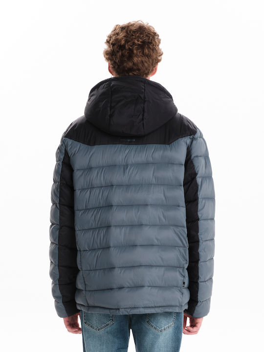 Winter Jacket Puffer Waterproof Dusty Pine, Black