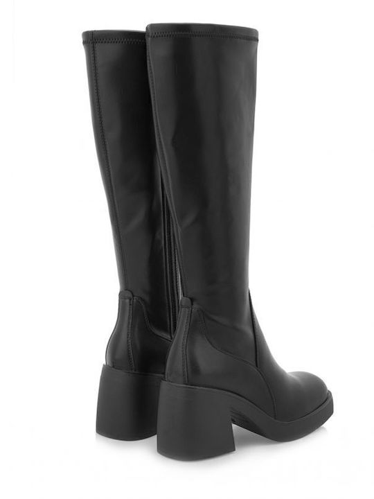 Damenstiefel mit hohem Absatz Schwarz