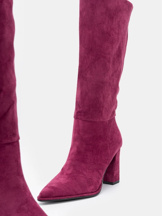 Cizme dama Burgundy