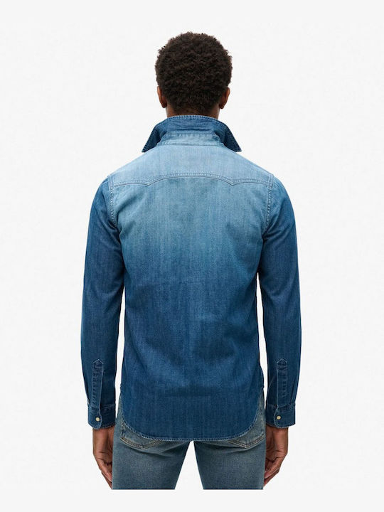 Superdry Denim Shirt Blue