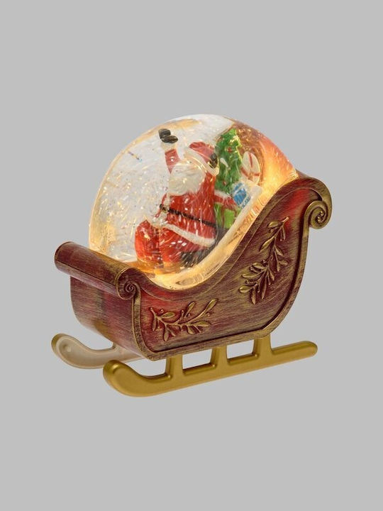 Leuchtender Dekorativer Weihnachtsmann Rot 18x17.5x10cm