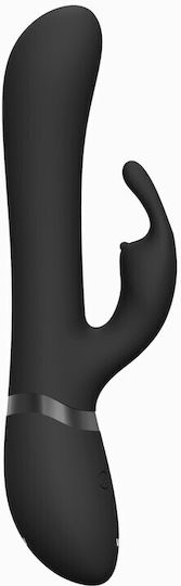 Vibrator Kaninchen mit Fernbedienung Schwarz