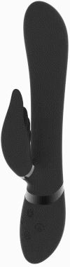 Vibrator Kaninchen mit Fernbedienung Schwarz