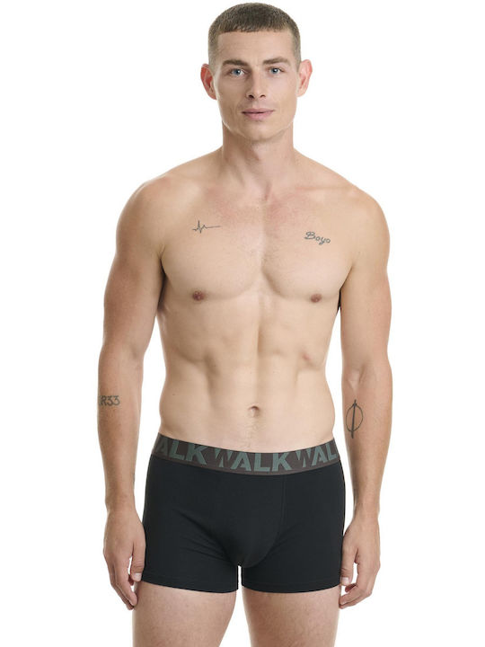 Walk Men's Boxers 2Pack Black