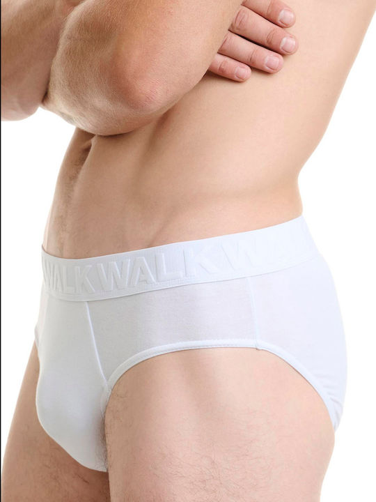 Slipuri pentru bărbați White 2Pachet