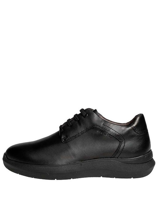 Stonefly Season Men's Leather Casual Shoes Black