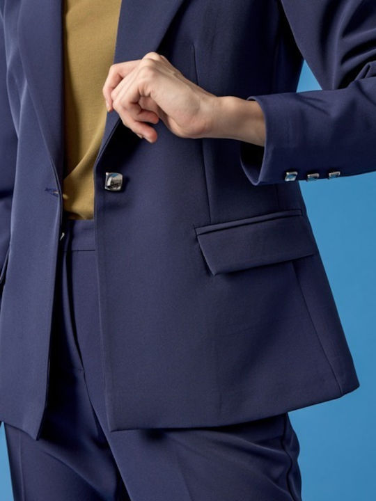 Passager Women's Waisted Blazer Blue