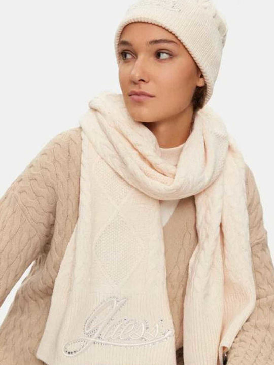 Guess Women's Knitted Scarf Beige