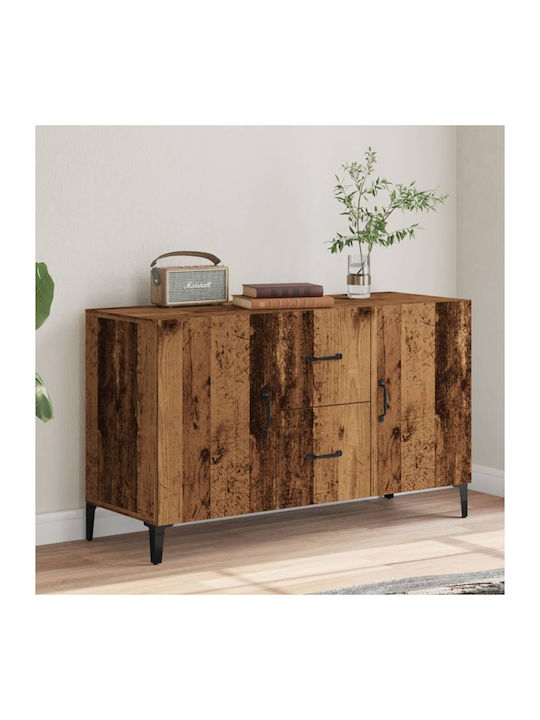 Sideboard Wooden with Drawers Coffee 100x36x60cm