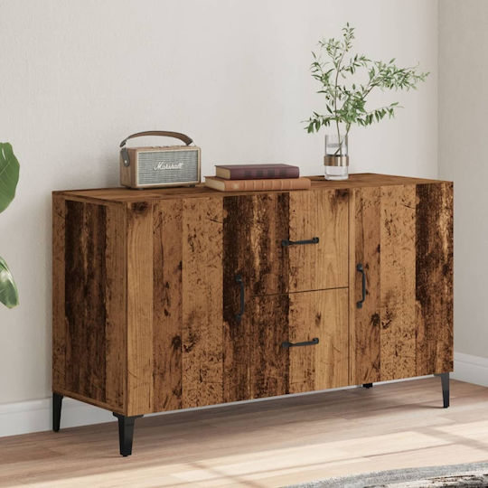 Μπουφές Ξύλινος με Συρτάρια Καφέ 100x36x60cm
