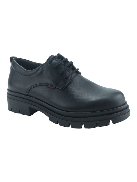 Ragazza Women's Leather Oxford Shoes Black