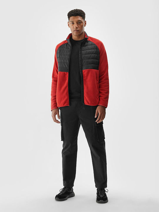 Herren Fleecejacke Red